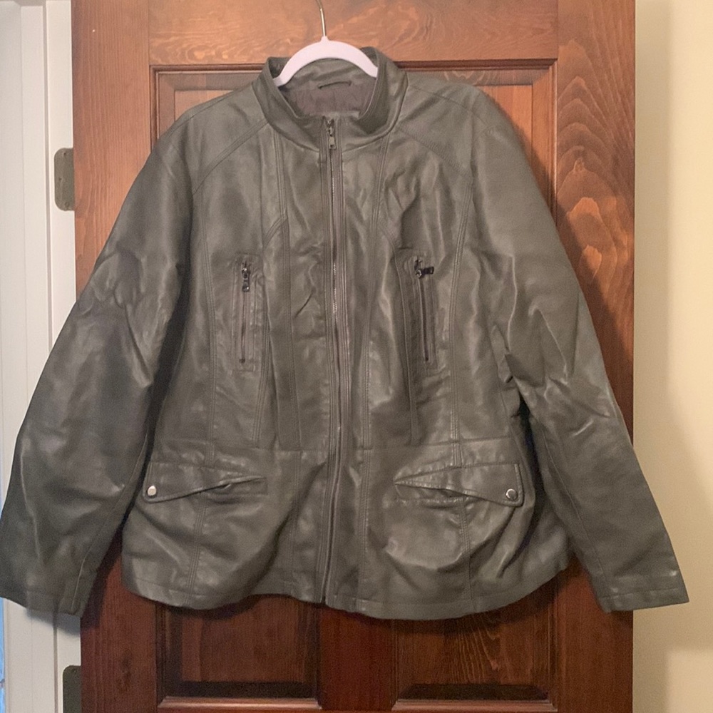 Gray Faux jacket
